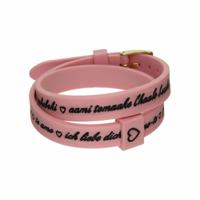 Armband Dames il mezzometro I LOVE YOU GOLD - BRACCIALE IN SILICONE/SILICONE BRACELET - thumbnail