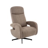 LABEL51 Fauteuil Esbjerg - Taupe - Micro Suede - Manueel Verstelbaar - thumbnail