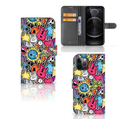 Apple iPhone 12 Pro Max | Wallet Case | met Pasjes | Punk Rock