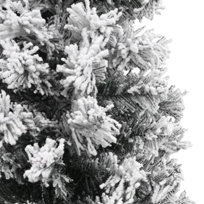 Kunstkerstboom met sneeuw smal 240 cm PVC groen