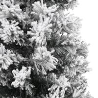 Kunstkerstboom met sneeuw smal 240 cm PVC groen - thumbnail