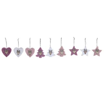 Kerst Decoratie Set DKD Home Decor Polyester (22 x 8 x 1 cm) (3 Stuks) Kerst Decoratie Set DKD Home Decor Polyester (22 x 8 x 1 cm) (3 Stuks)