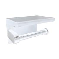 Toiletrolhouder met Plateau Boss & Wessing RVS Mat Wit Boss & Wessing - thumbnail