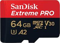 Sandisk MicroSDXC Extreme PRO 64GB 200/90 Mb/s - A2 - V30 - thumbnail
