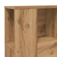 Hoofdbordkast 120x19x104,5cm bewerkt hout artisanaal eikenkleur - thumbnail