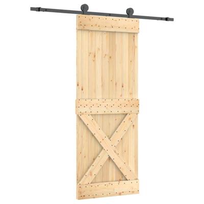 Schuifdeur met beslag 80x210 cm massief grenenhout