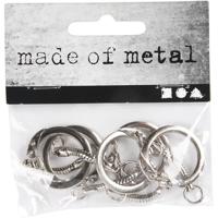 Creativ Company Sleutelhanger met ketting, l: 6 cm, d 2,3 cm, 5 stuk/ 1 doos - thumbnail