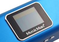 Music Man MA Display blau Mini-luidspreker AUX, FM radio, SD, Draagbaar, USB Blauw (metallic) - thumbnail