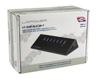 LC Power LC-HUB-ALU-2B-7 USB 3.2 Gen 1-hub 6 poorten Zwart - thumbnail