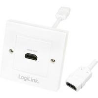 LogiLink AH0014 HDMI Adapter [1x HDMI-bus - 1x HDMI-bus] Wit 0 m - thumbnail