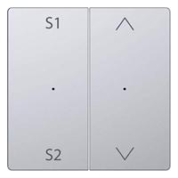 Merten MEG5227-6036 Wisselschakelaar Afdekking System Design RVS 1 stuk(s) - thumbnail