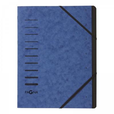 PAGNA 40058-02 1554277 Ordner Blauw DIN A4 Pressspankarton Aantal vakken: 7