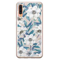 Samsung Galaxy A50/A30s siliconen telefoonhoesje - Touch of flowers - thumbnail