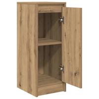 Dressoir 29,5x34x76 cm bewerkt hout artisanaal eikenkleur - thumbnail