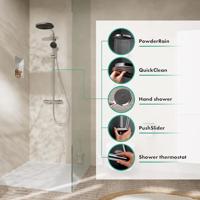 Hansgrohe Pulsify S Puro Showerpipe 260 1jet met thermostaat en handdouche 3jet, chroom - thumbnail