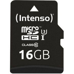 Intenso Professional microSDHC-kaart 16 GB Class 10, UHS-I Incl. SD-adapter Intenso Professional microSDHC-kaart 16 GB Class 10, UHS-I Incl. SD-adapter