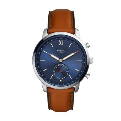Horlogeband Fossil FTW1178 Leder Bruin 22mm