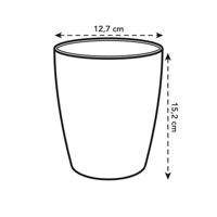 Elho brussels orchideeën pot hoog 12,5 cm transparant - thumbnail