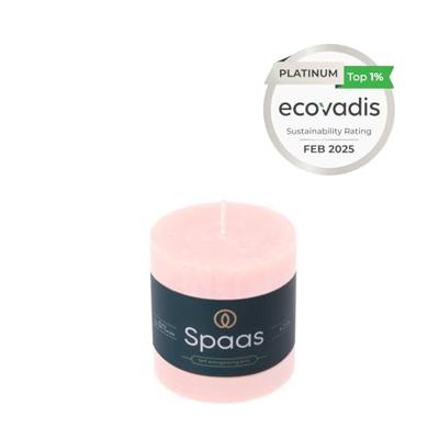 Kaars rustiek 70/70 mm lichtroze Spaas - Spaas Kaars rustiek 70/70 mm lichtroze Spaas - Spaas
