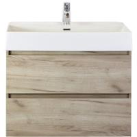 Maxx XL Badmeubelset 80 cm - Craft Oak - Wastafel Kube 1 Kraangat - thumbnail