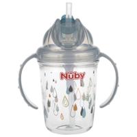 Nuby Antilekbeker 240ml grijs 12+ maanden 1 Stuks - thumbnail