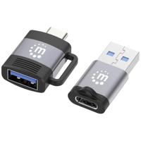 Manhattan USB 2.0 Adapter [2x USB 3.2 Gen 1 bus A (USB 3.0), USB 3.2 Gen 1 bus C (USB 3.0) - 2x USB 3.2 Gen 1 stekker C (USB 3.0), USB 3.2 Gen 1 stekker A (USB - thumbnail