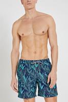 Shiwi zwemshort met all over print donkerblauw/groen - thumbnail