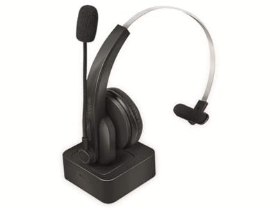 LogiLink BT0059 On Ear headset Bluetooth Mono Zwart Telefoon