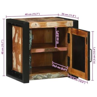 Badkamerkast Bruin 40 x 30 x 40 cm Massief gerecycled hout