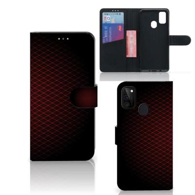Samsung Galaxy M21 | M30s | Telefoon Hoesje | Geruit Rood