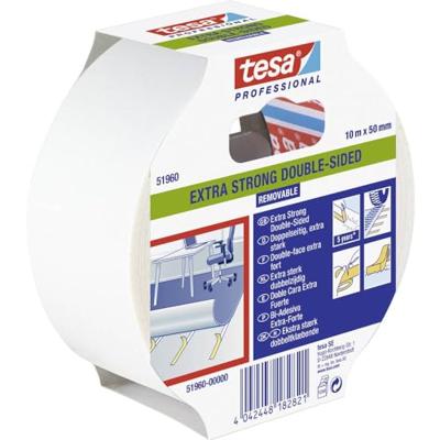 tesa EXTRA STRONG 51960-00000-11 Bevestigingstape tesa Professional Doorschijnend (l x b) 10 m x 50 mm 1 stuk(s) tesa EXTRA STRONG 51960-00000-11 Bevestigingstape tesa Professional Doorschijnend (l x b) 10 m x 50 mm 1 stuk(s)