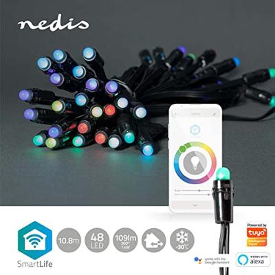 Nedis WIFILP01C48 Smartlife Decoratieve Led Feestverlichting Wi-fi Rgb 48 Led&apos;s 10.80 M Android™ / Ios - thumbnail