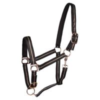 Pagony Lurex halster zwart maat:pony - thumbnail