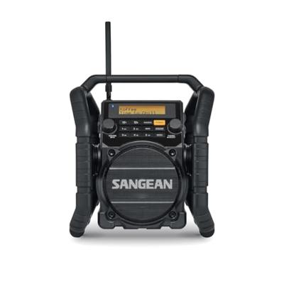 Sangean U-5 DBT Bouwradio DAB+, VHF (FM) AUX, Bluetooth Waterdicht, Stofdicht, Stofvast Zwart