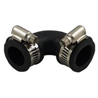 Air Aqua Flexibele Rubber Bocht 90° 25mm - Weerbestendig en Makkelijk te Monteren - thumbnail