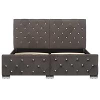 Bedframe fluweel grijs 140x200 cm - thumbnail