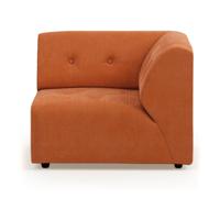HKliving Vint bank right Corduroy Rib Dusty Orange - thumbnail