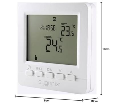 Sygonix SY-4500818 Kamerthermostaat Montagewijze: Inbouw (in muur) Weekprogramma 1 stuk(s)
