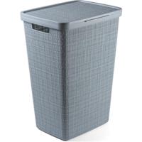 Curver wasbox jute 58 liter smokey grey - thumbnail