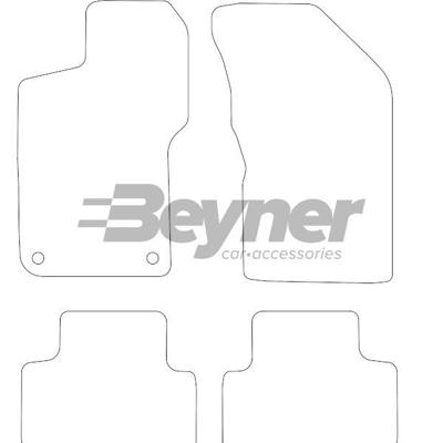 Velours Automatten passend voor Alfa Romeo 147 2002-2009 4-de HL1001304