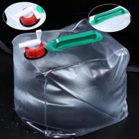 2 stuks 20L outdoor opvouwbare PVC drinken tas kampeeruitrusting - thumbnail