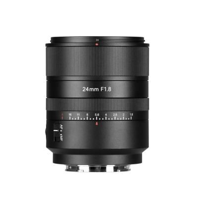 7Artisans AF24mm F1.8 Sony E Mount De-Clicked Zwart