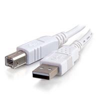 C2G USB 2.0 A/B Kabel 1 m - USB kabel (USB A, USB B, 1 m, 0.059 kg (0.13 lbs) Wit - thumbnail