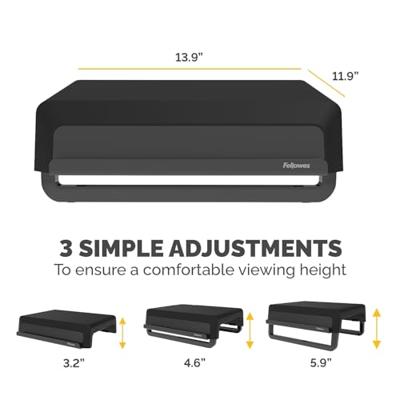 Fellowes monitorstandaard Breyta, zwart - thumbnail