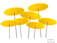 7 stuks! Zonnevangers Geel groot 175x20 cm Cazador Del Sol - Cazador del sol - thumbnail