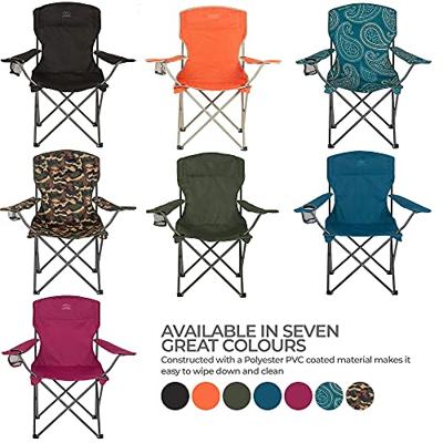 Highlander Edinburgh Camping Chair - Black