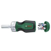 Bosch Groen Compacte ratelschroevendraaier met 6 bits - 1600A027PK - thumbnail