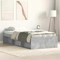 Bedframe betongrijs 90x190 cm - thumbnail