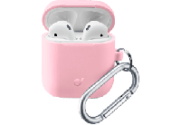 Cellularline Bounce Soft Touch Silicone AirPod case met haak voor Apple AirPods 1 & 2 - thumbnail