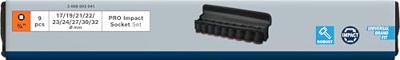 Bosch Accessoires 9-delige Krachtdoppenset 3/4" standaard - 2608003041 Bosch Accessoires 9-delige Krachtdoppenset 3/4" standaard - 2608003041